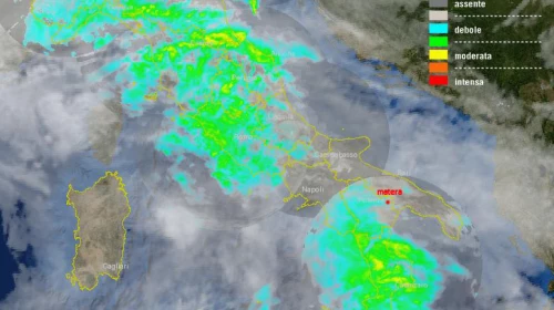 Pioggia fino alle prime ore di Giovedì